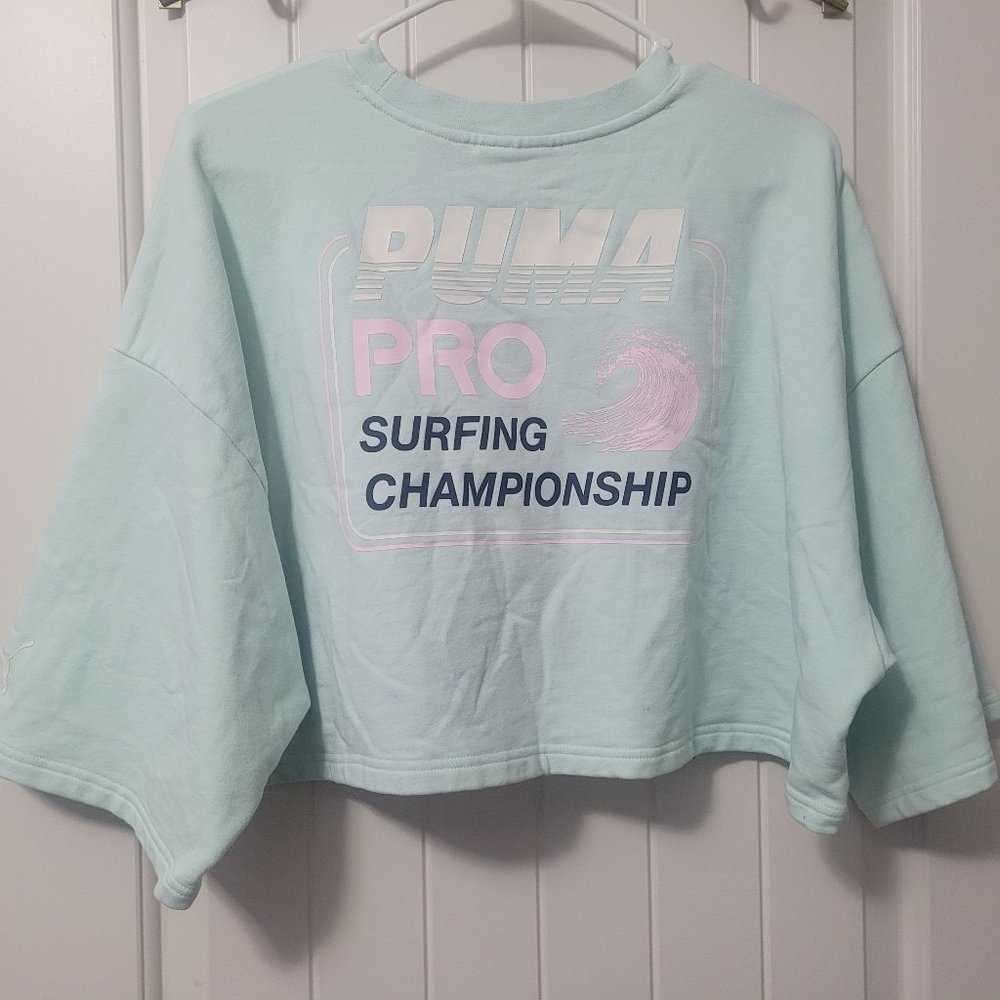 Fenty Rihanna Puma Sweatshirt Sz L Womens Surfing Pro